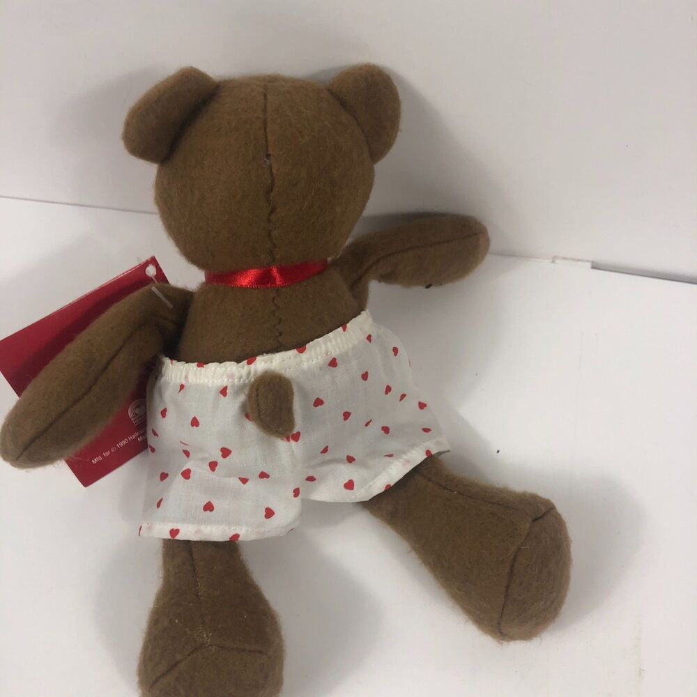 Vintage Jock Underbear Teddy Bear Plush Doll Valentine's Day Toy with Tag - Picture 3 of 4
